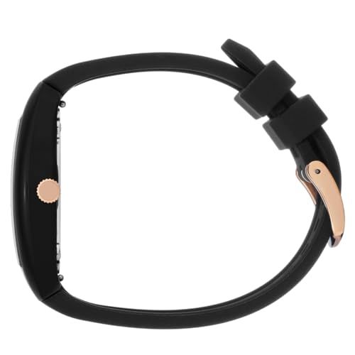 Montre femme Ice holiday Dome, élégante avec bracelet en silicone noir et cadran dégradé, cadeau parfait pour les passionnées de mode.