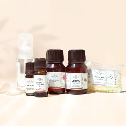 Kit de fabrication cosmétique maison BeautyMix, robot inclus, parfait pour les amoureux de beauté naturelle et bien-être, cadeau écologique et créatif.