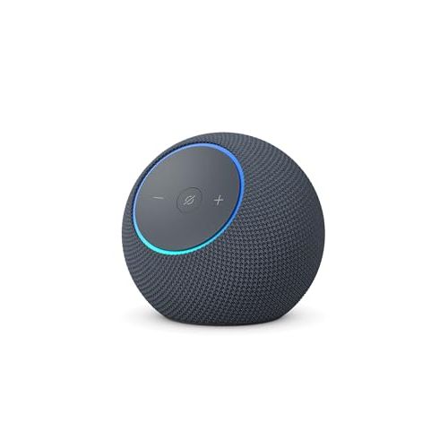 Enceinte connectée Amazon Echo Dot Max, son de qualité, cadeau idéal pour amateurs de musique et technologie, design élégant, services de streaming.