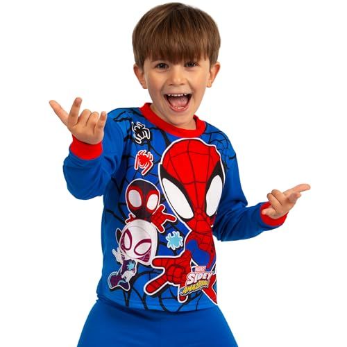 Pyjama Spiderman en coton avec design attractif, qualité supérieure et confort absolu.