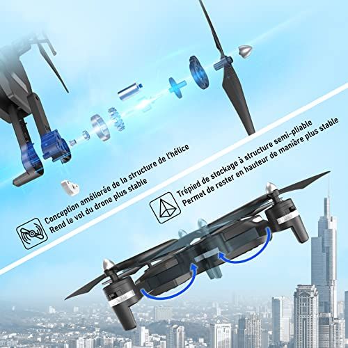 Drone avec caméra Wipkviey pour débutants, cadeau technologique idéal, facile à utiliser, divertissement garanti.