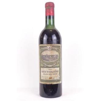 Bouteille de vin Margaux Château Deyrem-Valentin rouge 1965, cadeau idéal 60 ans, élégance et prestige du terroir bordelais.