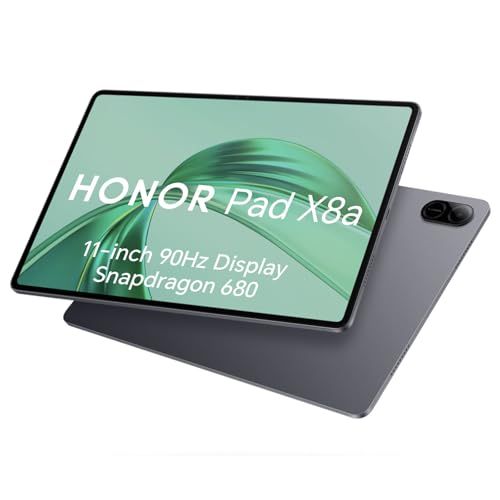 Tablette Android HONOR Pad X8a, écran 11 pouces, chipset Snapdragon 680, stockage extensible, cadeau high-tech idéal pour divertissement et productivité.