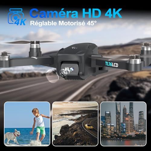 Drone Tolatoyus avec caméra 4K, idéal pour débutants; cadeau parfait pour photographie aérienne, exploration technologique et capture de souvenirs inoubliables.