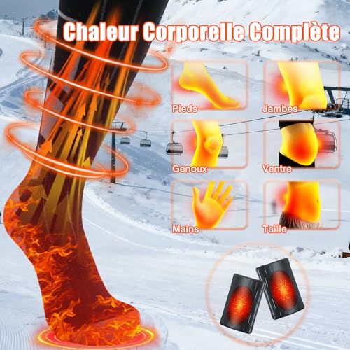 Chaussettes chauffantes confortables avec technologie intégrée pour pieds au chaud et bien-être hivernal