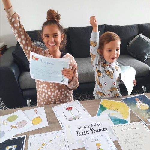 Escape Game Le voyage du Petit Prince 4 à 6 ans, kit d'anniversaire éducatif et créatif, développe l'imagination et la collaboration des enfants.