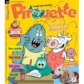 Abonnement magazine Pirouette, enfants 6-7 ans, éveil, découverte, lecture, histoires, activités, cadeau éducatif, stimulant, réception mensuelle magique.