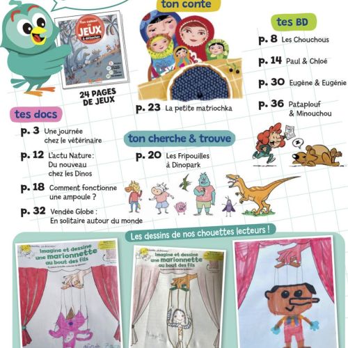 Abonnement magazine Pirouette, enfants 6-7 ans, éveil, découverte, lecture, histoires, activités, cadeau éducatif, stimulant, réception mensuelle magique.