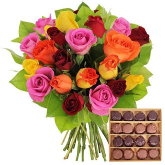 Roses et chocolats