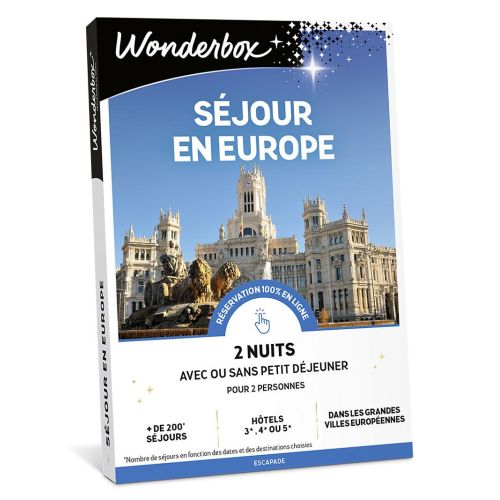 Coffret Cap sur l'Europe - idée cadeau voyage pour ses 45 ans