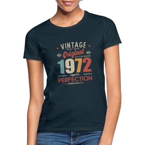 Tee shirt femme vintage année de naissance - cadeau personnalisé et tendance pour femme.