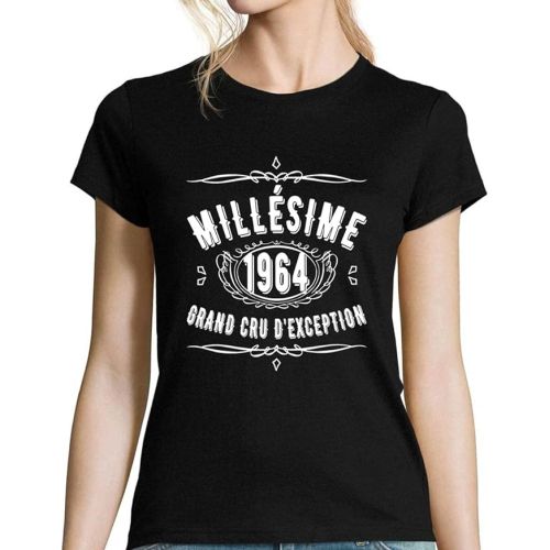 Tee shirt femme vintage année de naissance - cadeau personnalisé et tendance pour femme.