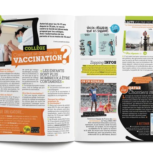 Abonnement d'un an au magazine Le Monde des ados, 22 numéros pour jeunes curieux de 11 à 14 ans. Cadeau idéal pour éveiller la curiosité.