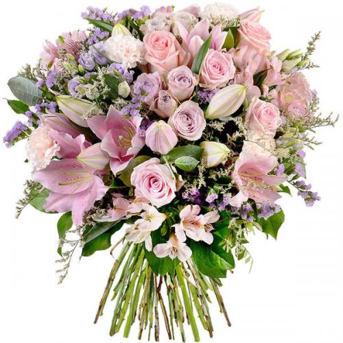 Bouquet Phenix fête des mères avec lys, roses et fleurs de saison