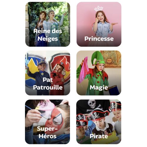 Fête d'anniversaire clé en main pour enfants 3-6 ans avec thèmes personnalisés, encadrement pro, moments magiques et sans stress pour parents.