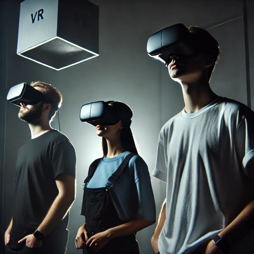 Participants résolvant des énigmes dans un Escape Game immersif