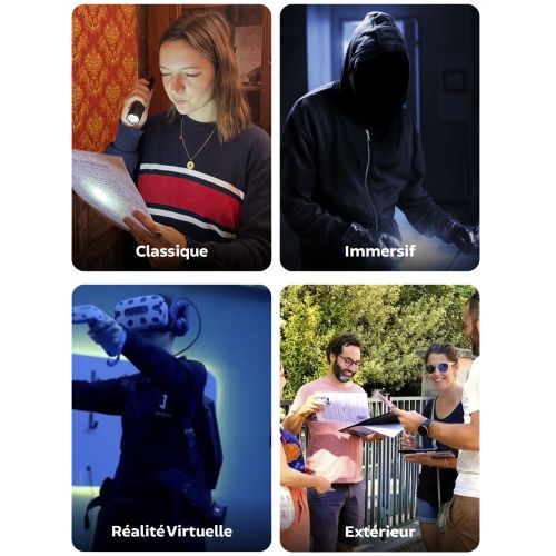 Participants résolvant des énigmes dans un Escape Game immersif