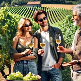 Offrir une visite et dégustation de vin en domaine viticole - découverte œnologique et cadeau parfait pour amateurs de vin.