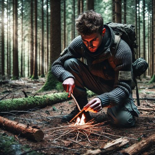 Stage de survie en pleine nature, idée cadeau originale pour aventureux, apprendre techniques essentielles, explorer, déconnecter de la vie urbaine, expérience mémorable.