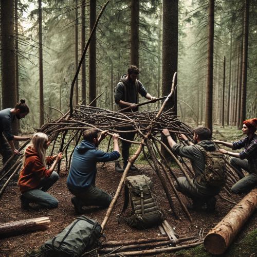 Stage de survie en pleine nature, idée cadeau originale pour aventureux, apprendre techniques essentielles, explorer, déconnecter de la vie urbaine, expérience mémorable.