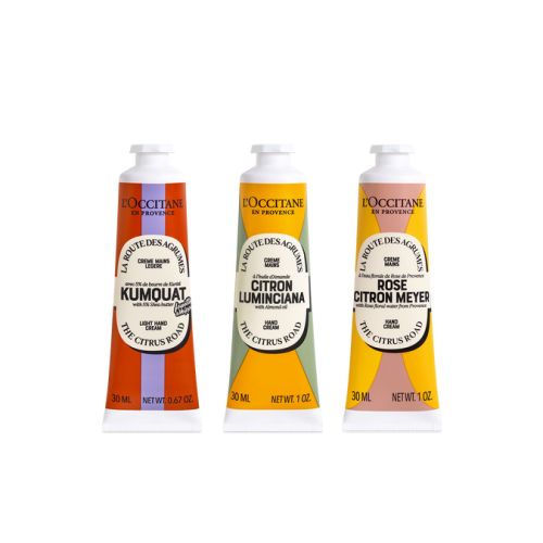 Coffret trio de crèmes mains édition limitée, soin hydratant et nourrissant, cadeau bien-être, ingrédients naturels, parfum délicat, hydratation durable.