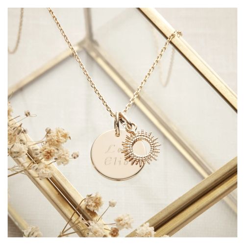 Collier soleil personnalisé