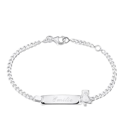 Gourmette en argent personnalisable, cadeau unique et significatif pour un enfant