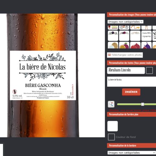 Assortiment de 12 bouteilles de bière avec étiquettes personnalisées pour anniversaire ou événement spécial