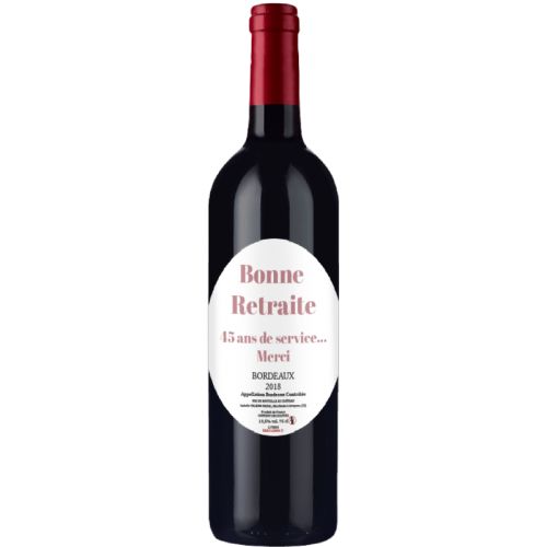Exemples de bouteilles de Bordeaux personnalisées à offrir en cadeau pour un anniversaire