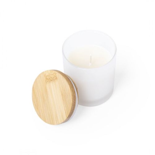Bougie Verre et Bambou personnalisée