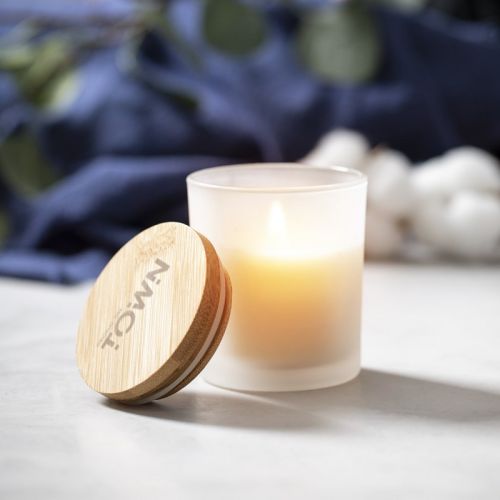 Bougie Verre et Bambou personnalisée