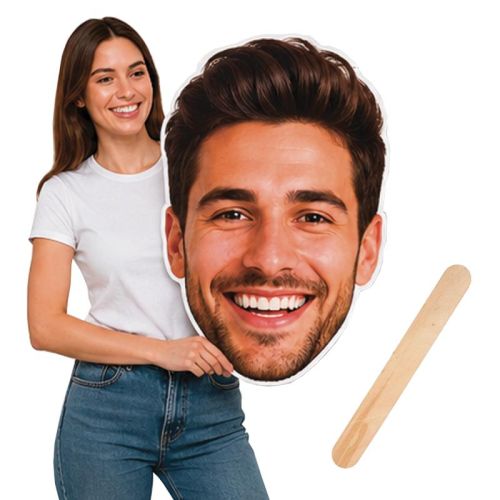 Une grosse tête personnalisée pour mettre l'ambiance