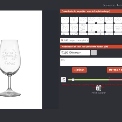 6 verres à vin personnalisés avec gravure laser élégante, cadeau unique pour amateurs de vin, parfait pour anniversaires et événements spéciaux