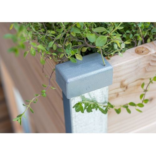 Potager rectangle surélevé durable pour balcon ou jardin avec matériaux écoresponsables et installation facile