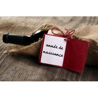 Une bouteille de vin millésime 2001