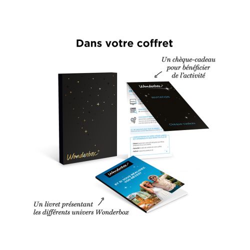 Coffret week-end romantique avec dîner et petit déjeuner pour deux dans cadre charmant et détente assurée.