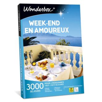 Week-end en amoureux - Box Wonderbox : Nuit romantique et délicieux petit déjeuner dans 3000 adresses en France.