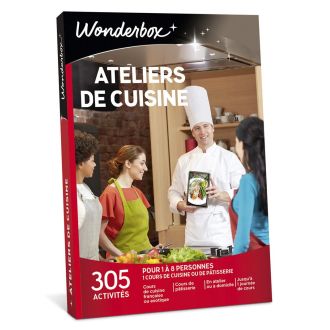 Coffret cadeau atelier cuisine avec chef pour cours culinaires thématiques en France