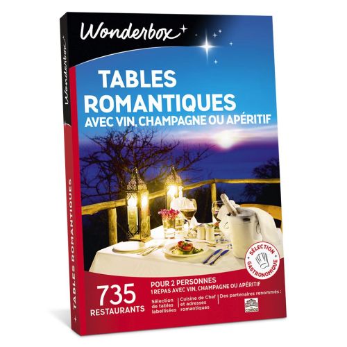 Dîner en amoureux dans 735 restaurants. Réservez une table romantique avec Wonderbox.