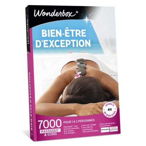 Wonderbox Saint-Valentin luxe, 7000 soins exclusifs pour un moment de bien-être mémorable.