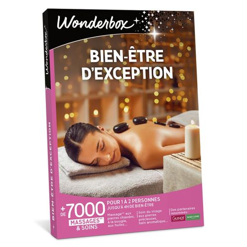 Coffret cadeau Wonderbox Bien-être d'Exception avec soins relaxants et spa de luxe