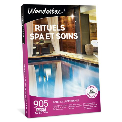 Coffret cadeau Wonderbox Rituels spa oriental, détente et relaxation, séance bien-être avec hammam, sauna, soins personnalisés. Cadeau parfait pour toutes occasions.