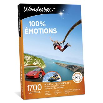 Wonderbox Emotion - Coffret cadeau avec plus de 1700 activités au choix, du plus classique au plus original. Idéal pour faire découvrir de nouvelles expériences.