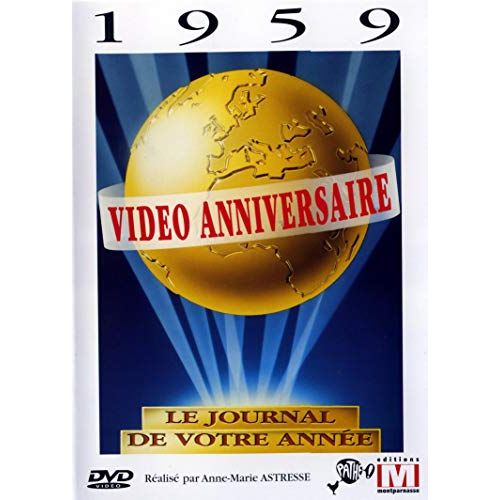 DVD 1959 historique, Charles de Gaulle, avancées scientifiques, cadeau nostalgique.