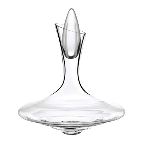 Carafe à décanter Peugeot avec design innovant et bouchon aérateur.