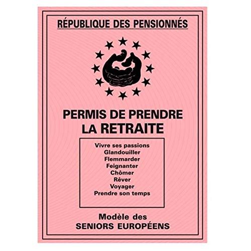 Permis de retraite personnalisable à offrir