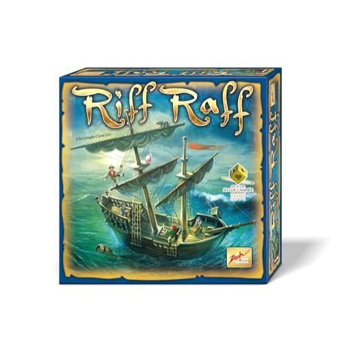 Jeu de société en bois Riff Raff pour divertissement familial stratégique