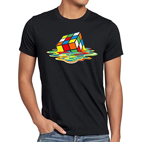 Tee-shirt Rubik's Cube fondant style Big Bang Theory pour geeks.