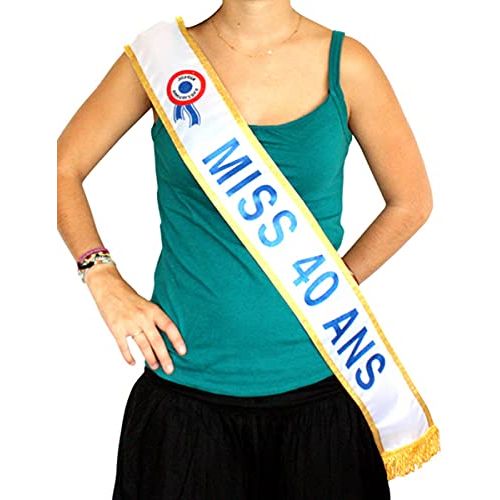 Écharpe humoristique et élégante Miss 40 ans pour anniversaire
