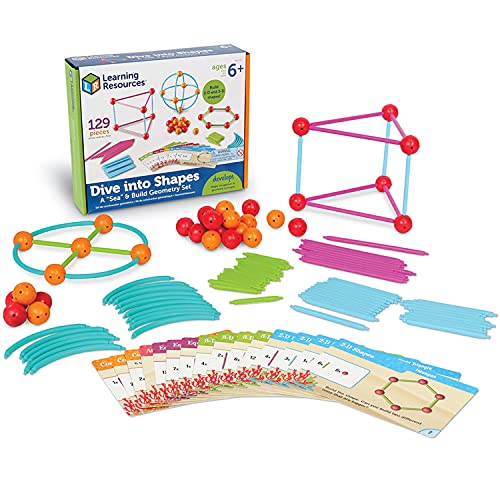 Jeu de construction éducatif pour enfants : exploration de la géométrie en 3D et 2D avec cartes guides.